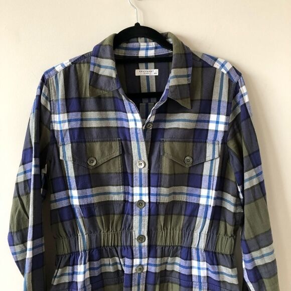 EQUIPMENT Monroe Flannel Shacket (Medium) - Picture 7 of 12